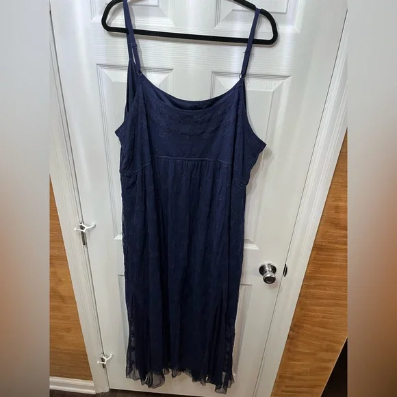 torrid | Dresses | Torrid Maxi Navy Dress W Navy Lace Overlay | Poshmark